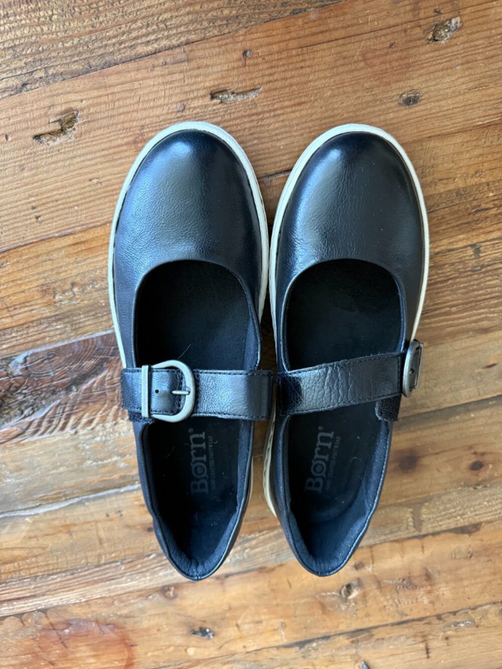 New Born Mira MJ- Black shoes SZ 9